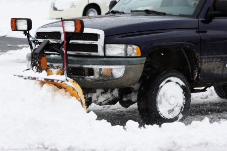 Snow plowing by J Landscaping