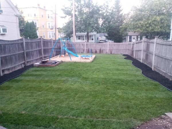 Before & After residential landscaping in Medford, MA (3)