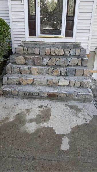 Stone Front Steps Installation in Lynn, MA (1)